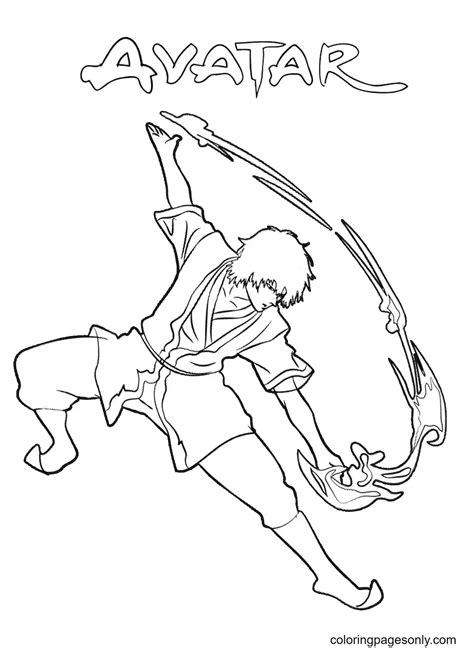 avatar airbender coloring pages|prince zuko avatar coloring pages.